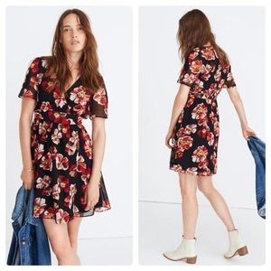 Madewell Tulip-Sleeve Mini Dress in French Rose
